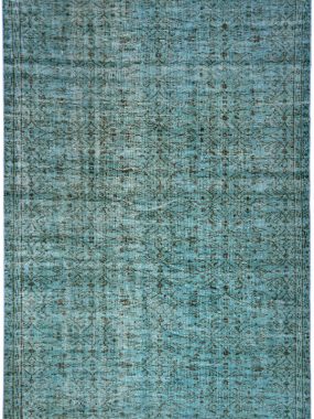 Vintage handgeknoopt tapijt Adana licht blauw