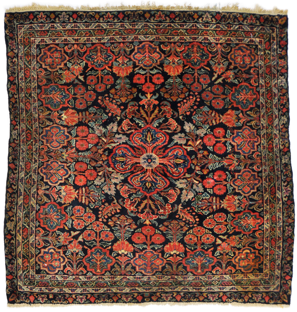 Antiek tapijt Sarouck (104x101 cm) - Perez voor élk interieur