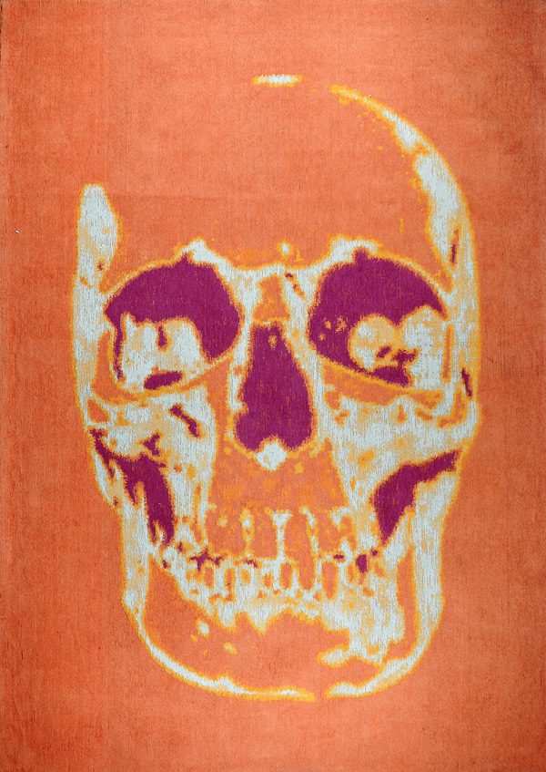 Tapijt—Skull-oranje