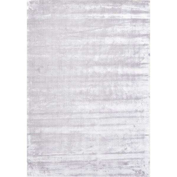 Boven aanzicht van vloerkleed FLAVIA, in de kleur wit gemaakt van viscose.