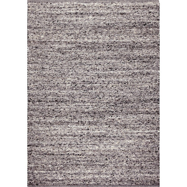 Boven aanzicht van vloerkleed KELO, in de kleur bruin grijs gemaakt van wol.