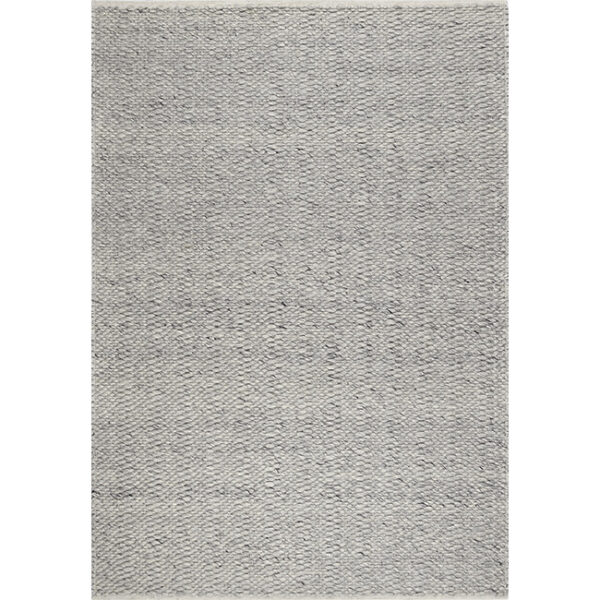Boven aanzicht van vloerkleed LORENZO, in de kleur BT grijs gemaakt van wol.