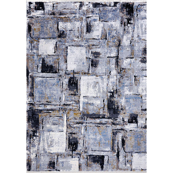 Boven aanzicht van vloerkleed OLYMPIA ST-735, in de kleur multi gemaakt van een acryl en viscose mix.