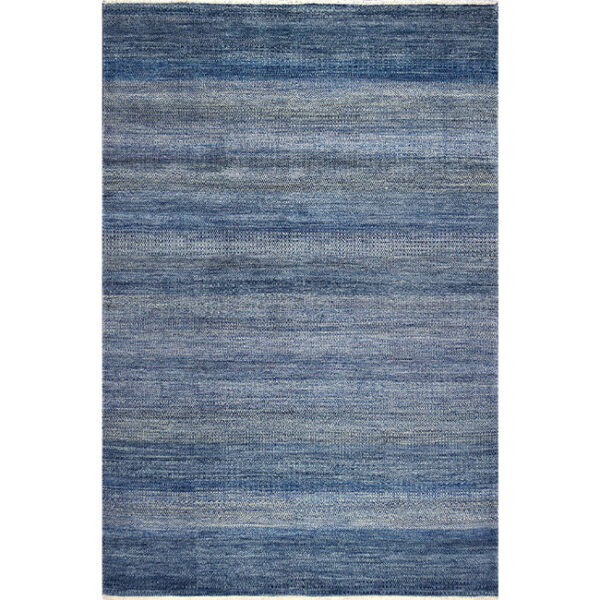 Boven aanzicht van vloerkleed PAMPAS, in de kleur china blauw, gemaakt van wol.
