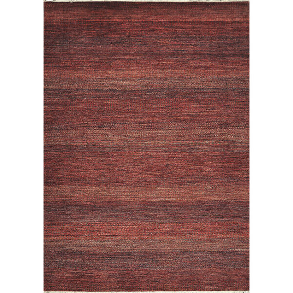 Boven aanzicht van vloerkleed PAMPAS, in de kleur plum rood gemaakt van wol.