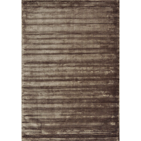 Boven aanzicht van vloerkleed RIB, in de kleur taupe, gemaakt van viscose.