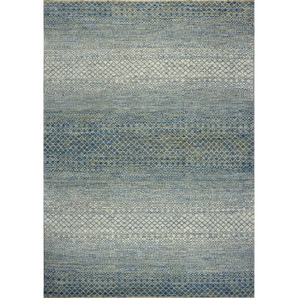 Boven aanzicht van vloerkleed SALERNO, in de kleur beige olijf gemaakt van wol.