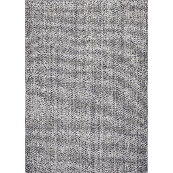 Boven aanzicht van vloerkleed SORDA, in de kleur grijs bruin gemaakt van wol.