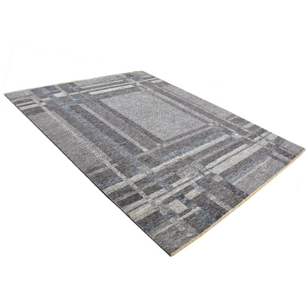 Diagonaal aanzicht van vloerkleed TRIBECA TB-4, in de kleur multi gemaakt van wol.