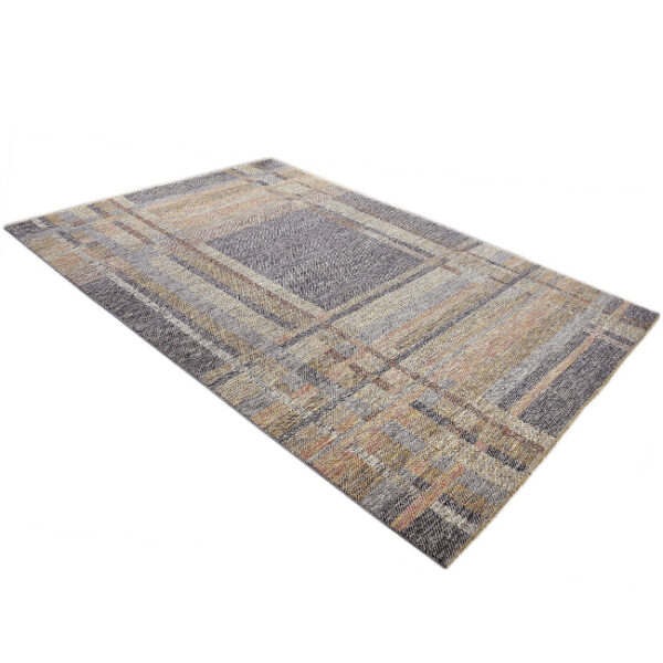 Diagonaal aanzicht van vloerkleed TRIBECA TB-5, in de kleur multi gemaakt van wol.