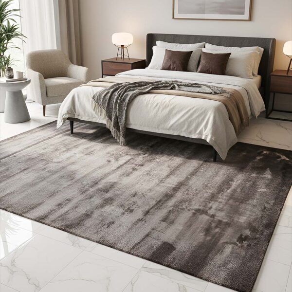 Flavia Taupe vloerkleed. Neutraal tapijt in taupe kleur.