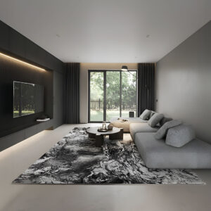 Olympia ST 612 vloerkleed. Strak tapijt in modern interieur.