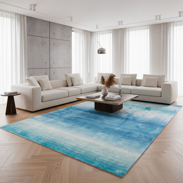 Riga Turquoise vloerkleed. Tapijt met frisse turquoise kleur.